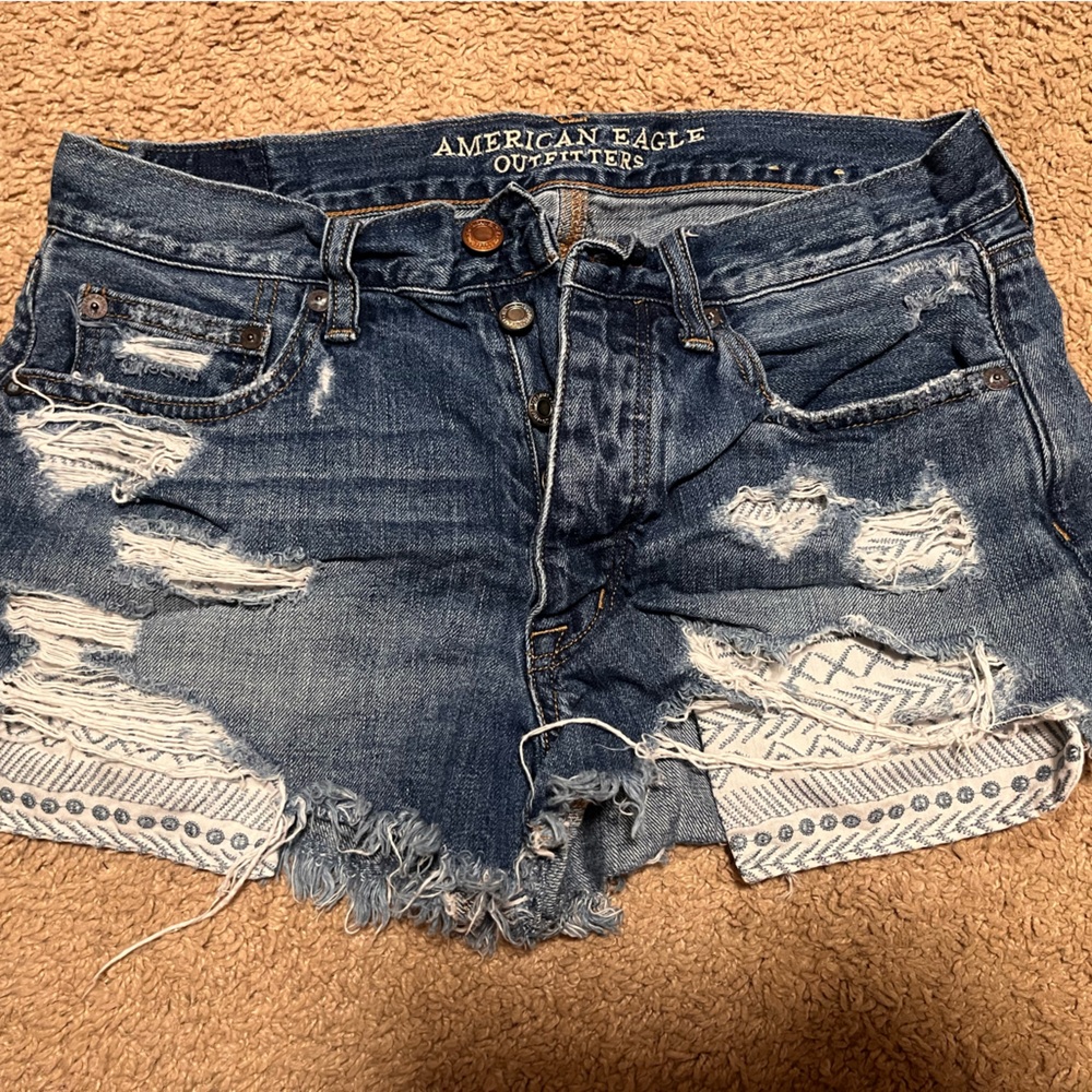 American Eagle Outfitters Blue Denim Shorts
